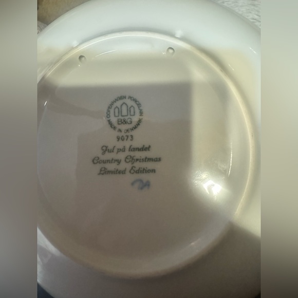 1973 Bing & Grondahl Country Christmas plate collectible limited edition Vintage - Picture 4 of 5
